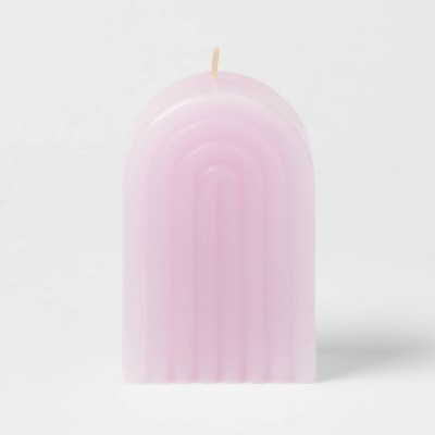 Pink and White Floral Hand-Painted Taper Candles, Set of 2 Candles by  Ashley Myers