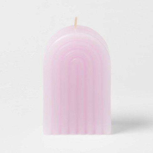3 Blush Pink Number 1 Candle
