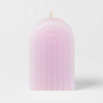 Shaped Pillar Candle Rainbow Lavender - Opalhouse™