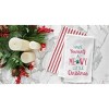 C&F Home Holiday Theme "Have Yourself a Meowy Christmas" Cat Sentiment Embroidered Cotton Flour Sack Dishtowel 27L x 18W in. - 3 of 4