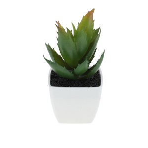 Unique Bargains Artificial Plants Plastic Green 2.2"x2.2"x2.56" 1 Pcs - 1 of 4