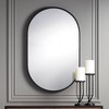 Uttermost Rapido Oval Vanity Decorative Wall Mirror Modern Matte Black Iron Frame 24" Wide for Bathroom Bedroom Living Room Home Office House Entryway - 2 of 4
