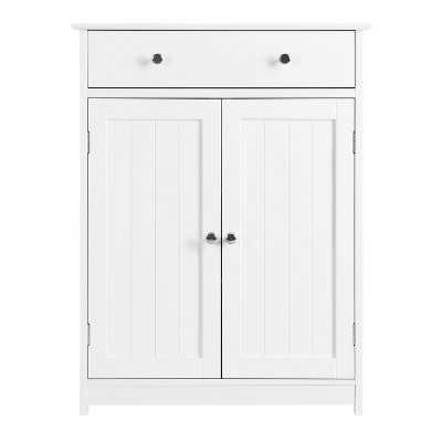 Yaheetech Wooden Bathroom Cabinet with Adjustable Shelf