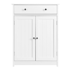 Yaheetech Wooden Bathroom Cabinet with Adjustable Shelf - 1 of 4