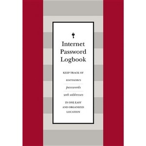 Internet Password Logbook (Red Leatherette) - by  Editors of Rock Point (Hardcover) - 1 of 1