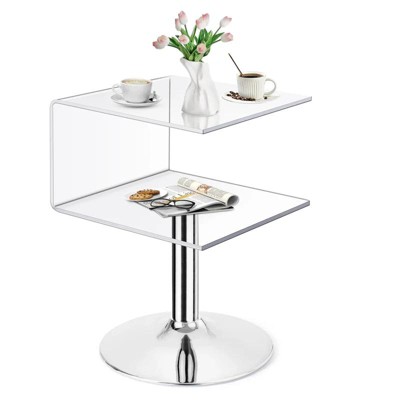 Bekrvio Clear Acrylic Side Table