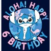 Boy's Lilo & Stitch Aloha Happy 6th Birthday T-Shirt - 2 of 4