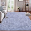 Area Rugs for Living Room Soft Faux Wool Modern Braided Print Rug Washable Rug Low Pile Non-Slip Carpet - 2 of 4