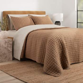 Nate Home by Nate Berkus Solid Cotton Textured Quilt Set