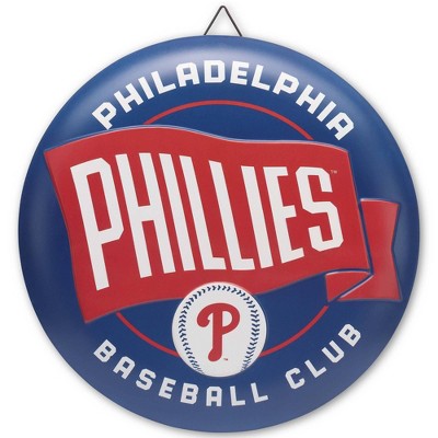 MLB Philadelphia Phillies Metal Button Wall Art