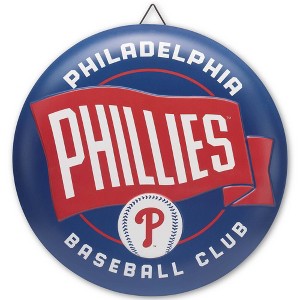 MLB Philadelphia Phillies Metal Button Wall Art - 1 of 4