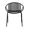 NicBex Countryside Outdoor Dining Set with Acacia Tabletop&Metal Frame,Modern Conversation Furniture Set with Stackable Chairs - 4 of 4