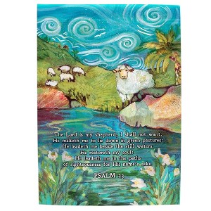Dicksons Lord is My Shepherd Blue 18 x 13 Inch Small Polyester Garden Flag - 1 of 2