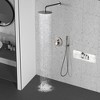 CASAINC 10" Wall Mounted Round Shower System with Handheld Spray, Brushed Nickel - 3 of 4