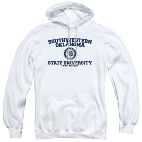 Southwestern Oklahoma State University Official Circle Logo Adult Pull-Over Hoodie, Athletic Heather - image 1 of 4