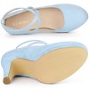 Allegra K Women's Platform Cross Strap Round Toe Stiletto Heels Pumps - 4 of 4