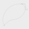 Sterling Silver Wishbone Pendant Necklace - Silver - 3 of 4