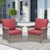 Buenhomino Outdoor Patio All-Weather Wicker Furniture Set - 3 of 4