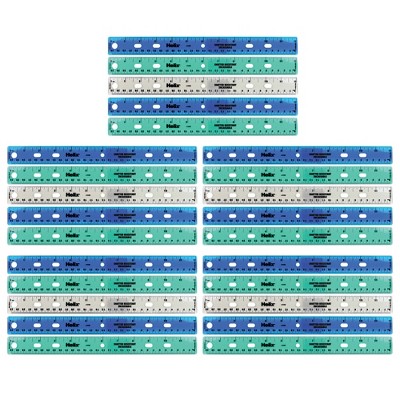 Enday 12 (30cm) Shatterproof Flexible Ruler 6 Color Pack : Target