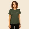 Dalix Smile Face Embroidered Soft Cotton Short Sleeve T Shirt Womens - 2 of 4