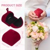 Unique Bargains Velvet Jewelry Mini Ring Organizing Storage Gift Box - 2 of 4