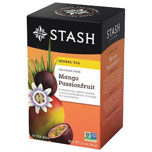 Stash Tea Mango Passionfruit Herbal Tea Bags Case of 6/20 Bags - 1 of 2