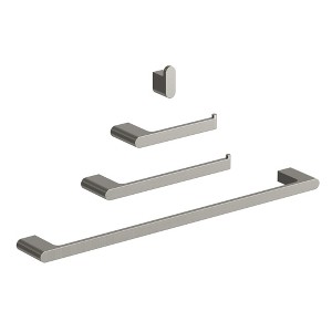 YAWWALK 4-Piece Bathroom Hardware Set with Towel Hook, Toilet Paper Holder, and 24-Inch Towel Bar, - 1 of 4