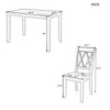 5-Piece Wood Dining Set: Kitchen Table & Chairs - Elegant Home Dining - 4 of 4
