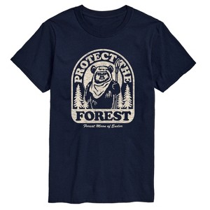 Men's - Star Wars - Ewok Protect The Forest Short Sleeve Graphic T-Shirt - 1 of 4
