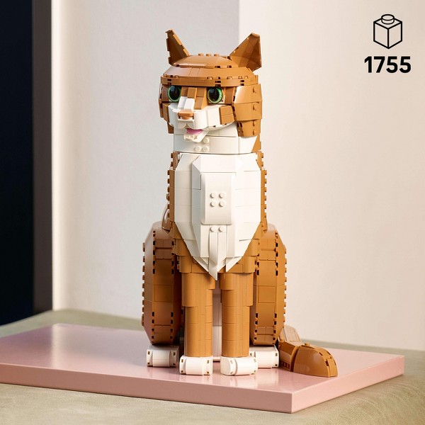 LEGO Ideas Set de construcción de Gato Naranja para adultos 21376 2