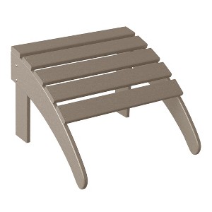 WestinTrends All-Weather Outdoor Patio Poly Adirondack Ottoman Footrest - 1 of 4