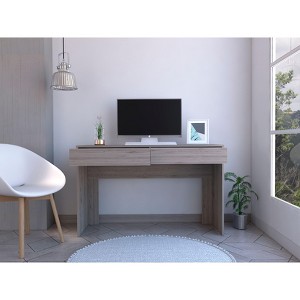 NicBex Home Office Desk 17.7" L Modern Writing Desk with 2 Large Drawers and Wooden Desktop for Office, Study, Living Room - 1 of 4