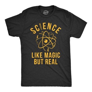 Mens Science Like Magic But Real Tshirt Funny Nerdy Teacher Tee - Crazy Dog Men's T Shirt - 1 of 4