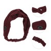 Unique Bargains Women's Button Stripe Elastic Headwrap 1 Pc - 3 of 4