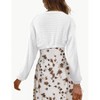 Women Crochet Shrug Sweater Crop Cardigans Drop Shoulder Knit Bolero Sweater - 2 of 3
