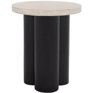 Benvolio Accent Table - ACC3001B - White Washed/Black - Safavieh - 1 of 4