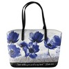 White Dove Designs Bible Cover-Wedge Shape-Psalm 119:11-Blue Floral/Black-XLG - 2 of 2