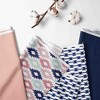 Bacati - Aztec Print Emma Coral Mint Navy 3 pc Crib Bedding Set - 2 of 4