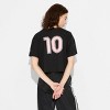 Women's Messi Short Sleeve Graphic Crop Top - Black - image 2 of 3