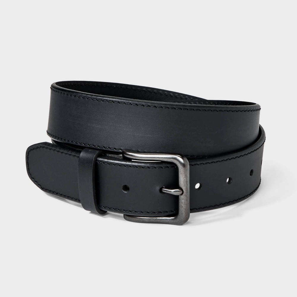 Photos - Belt Men's Wide Casual  - Goodfellow & Co™ Black XL