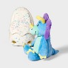 9.5" Purple Triceratops in Egg Stuffed Animal - Gigglescape™ - 4 of 4