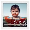 PosterPalooza | Square Classic Modern White Picture Frame - UV Acrylic, Foam Board Backing, Hanging Hardware - 2 of 4
