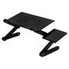 Foldable Multifunctional Household Table 480 with Large Fan & Mouse Board – Portable Black Folding Table for Home and Office - 2 of 4