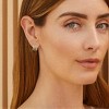 14K Gold Plated Triple Huggie Illusion Stud Earrings | Double Huggie Hoop Earrings for One Hole | Gold Hoop Earrings for Women - 3 of 4