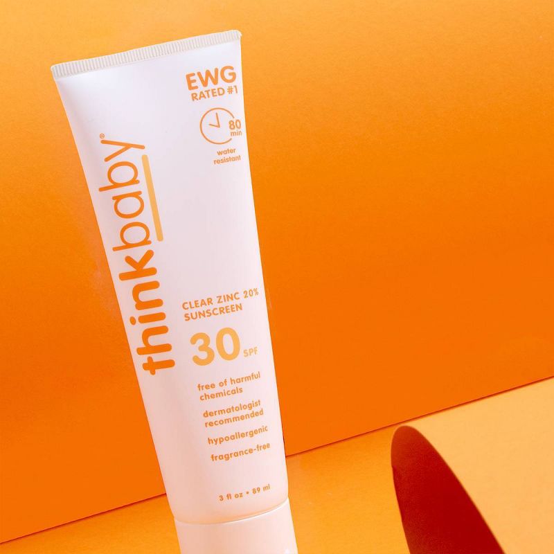 thinkbaby SPF 30 Clear Zinc Sunscreen - 3 fl oz, 6 of 9