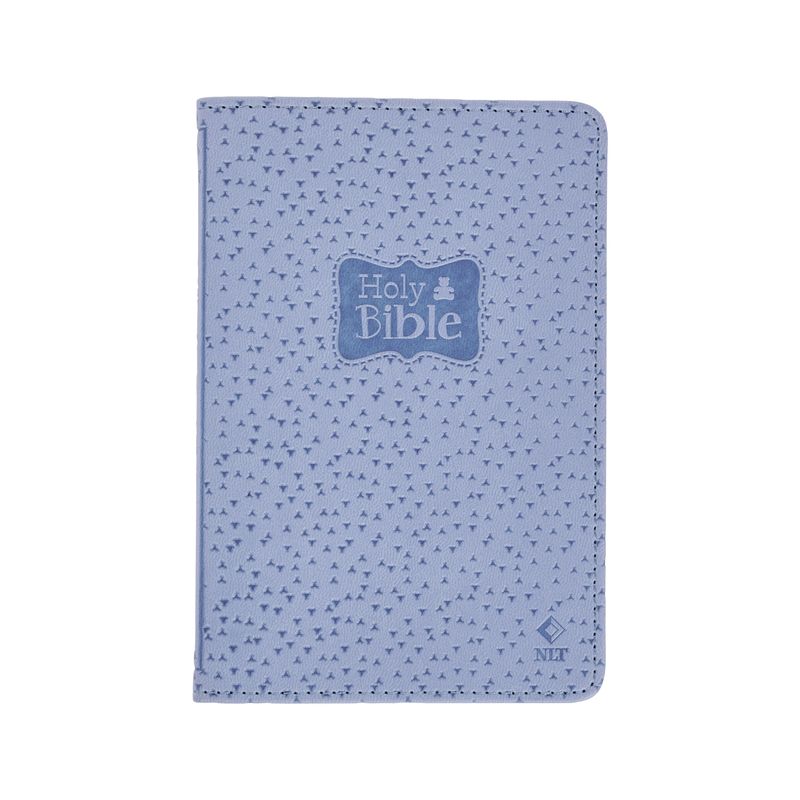 NLT New Testament with Psalms Keepsake Holy Bible for Baby Boys, New Living Translation, Blue - (Leather Bound), 1 of 2