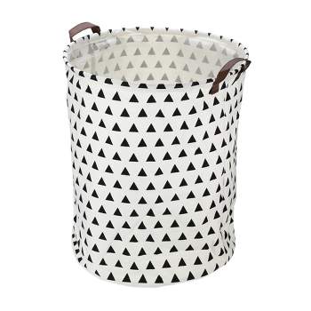 Unique Bargains 3661 Cubic-in Foldable Cylindrical Laundry Basket 1 Pc Triangle