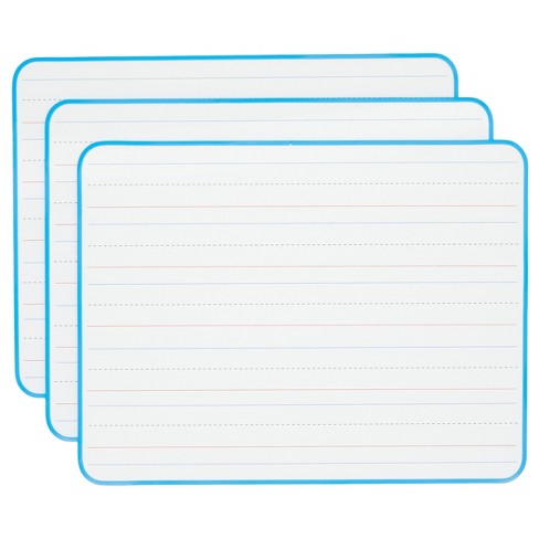 Dry Erase Lapboard Double Sided Dry Erase Ruled White Board 9x12 inches 