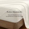 4 Pieces Queen Sateen Sheet Set,Ivory - 4 of 4