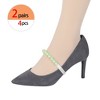 Allegra K Women Shoe Strap Belt Band with Pearls Elastic Shoe Strap 2 Pairs - 4 of 4